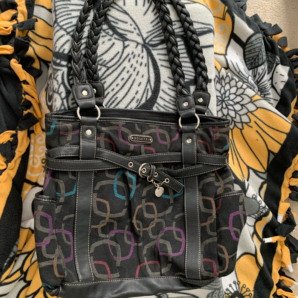 Rosetti Woven Handle Purse